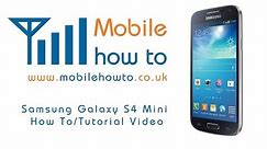 How To Insert & Remove SIM Card - Samsung Galaxy S4 Mini