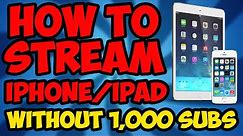 Live stream on Youtube From iPhone or iPad (Without 1,000 Subscribers)