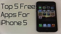 Top 5 Free Apps for iPhone 5 - Top 5 Free Apps for iPhone 5