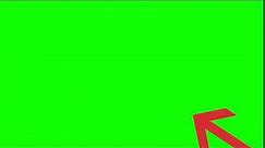 Blinking red circle with arrow – HD 1080p free green screen chroma key effect