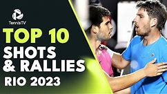 Alcaraz Steals The Highlights Show In Rio! | Top 10 Best Shots & Rallies From Rio 2023