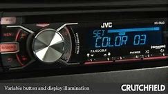 JVC KD-R640 CD Receiver Display and Controls Demo | Crutchfield Video