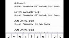 Answer phone calls on Bluetooth headphones by default on iPhone or iPad iOS