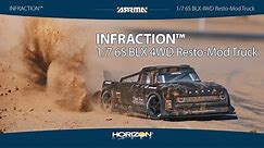 ARRMA® INFRACTION™ 6S BLX Street Bash 1/7 Scale 4WD RTR Resto-Mod Truck