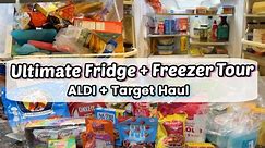 Ultimate Fridge + Freezer Tours || Realistic Target +ALDI Weekly Finds Grocery Haul