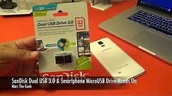 SanDisk Dual USB Drive 3.0 & Smartphone MicroUSB Drive Hands On (Easy File Transfer)