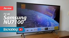 TV 4K Samsung NU7100 - Review Tecnoblog