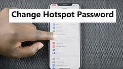 How To Change iPhone Hotspot Password