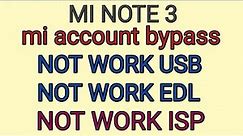 Mi Note 3 Mi Account Remove by Changing EMMC | Mi Account Remove by changing EMMC |Remove mi cloud