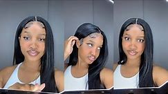 START TO FINISH GLUELESS WIG INSTALL | 13x4 20 inch straight wig | Mscoco Hair