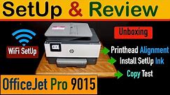 HP OfficeJet Pro 9015 SetUp, Unboxing, WiFi SetUp, Install SetUp Ink, Copy Test & Review.