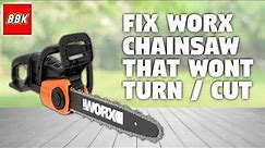 How to fix a Worx Chainsaw / Pole Saw that wont turn or cut WG309