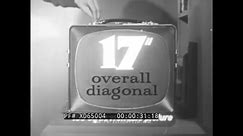 1957 RCA VICTOR PORTABLE TELEVISION SET MODEL 14-S-7070G TV XD65004