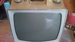 Rare 1966 RCA 12" solid state black and white TV .Weak CRT