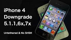 How to Downgrade your iPhone 4 to iOS 5 or 6 With NO SHSH BLOBS
