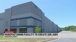 Global packaging company creates 200 manufacturing jobs in Anderson Co.