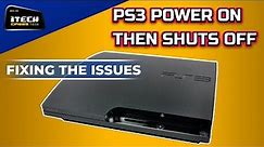 ps3 turns off immediately after turning on