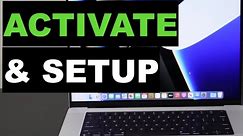 How To Activate MacBook Pro & Setup.