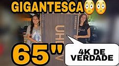 TV 65" 4K SAMSUNG RU7100 - UNBOXING + REVIEW 😎🔥