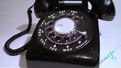 Telephone Firsts: Black Rotary Phone