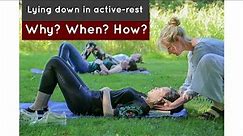 Practical tips on lying down in active rest/constructive rest, Alexander Technique