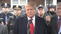 Trump attends wake of NYPD officer