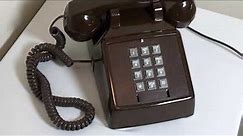 Vintage Premier Brown Push Button Phone 1994 Demo Video