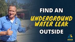 How to find an Underground Water Leak?