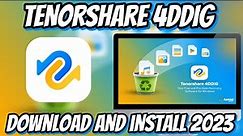 Tenorshare 4DDIG guide | How to install for PC/LAPTOP