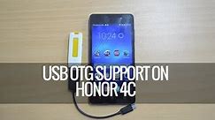 USB OTG Support on Honor 4C | Techniqued