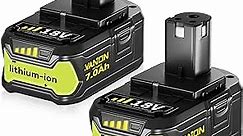 VANON Replacement for Ryobi 18V Battery 7.0Ah Lithium ion 18 Volt Batteries Replacement for Ryobi One 18V Cordless Tools P108 P107 P105 P104 P103 2Pack