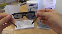 Samsung 3D glasses unboxing and setup [HD]