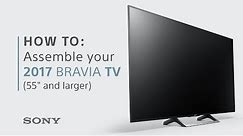 Assembly Guide: BRAVIA XE70, XE80 & XE85 TVs (55" & above)
