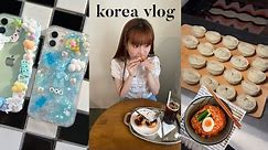 Korea Vlog: diy phone case cafe, clothing haul, cheap beads market, cooking Korean food | Q2HAN