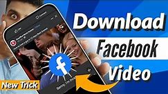 How to download Facebook Video | 2023
