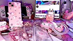 Aesthetic unboxing accessories to iPhone 15 plus + apple watch accessories and other. Kawaii cozy
