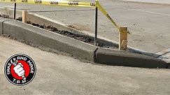 How to Pour a Concrete Curb. Step by Step