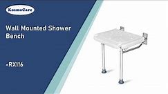 KosmoCare Wall Mounted Shower Bench - Features (RX116)