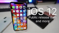 iOS 12 Final Release Date and more