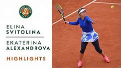 Elina Svitolina vs Ekaterina Alexandrova - Round 3 Highlights I Roland-Garros 2020