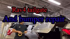 Toyota rav4 tailgate and bumper repair