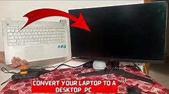 Convert Broken Laptop into Desktop PC | Damage Screen & Display | Repair Laptop| Fix Laptop Screen