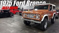 TEST DRIVE! 1975 Ford Bronco For Sale Vanguard Motor Sales