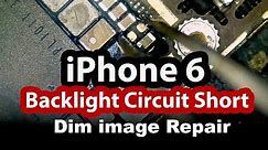 iPhone 6 No Backlight Dim screen - Short Circuit Repair