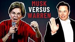 WATCH: Elizabeth Warren gets triggered by Elon Musk