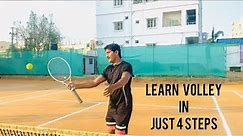 Learn volley in just four steps | how to hit tennis volley| tennis volley | tennis | world tennis