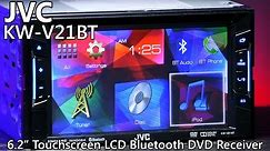 JVC KW-V21BT Double Din Bluetooth DVD Receiver - TOUCHSCREEN