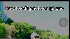 How to edit photo on iphone! 😎 | edit gambar iphone