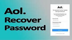 How to Recover AOL Mail Login Password? || AOL Password Reset 2020