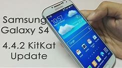 Samsung Galaxy S4 Android 4.4.2 KitKat Update